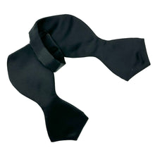 Charger l'image dans la galerie, Noeud Papillon à nouer en satin noir pointe