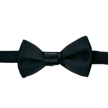 Charger l'image dans la galerie, Noeud Papillon à nouer en satin noir carré