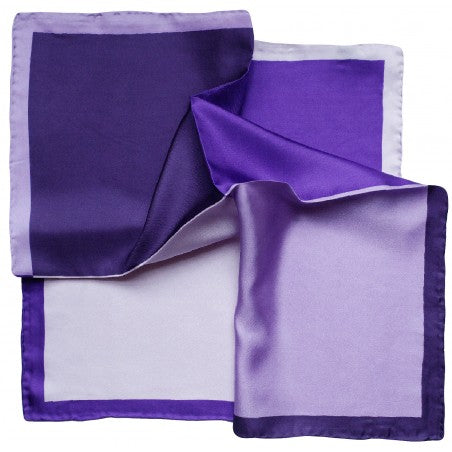 Pochette en soie 4 couleurs à base de violet