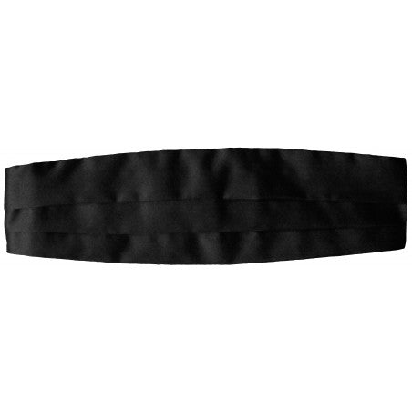 Ceinture smoking prêt-à-porter en soie noire Taille 4 (111 cm à 116 cm)