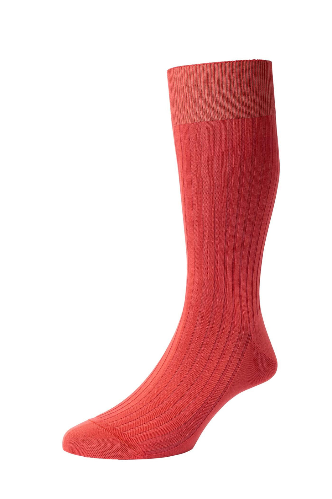 Chaussettes Pantherella courte coton true coral