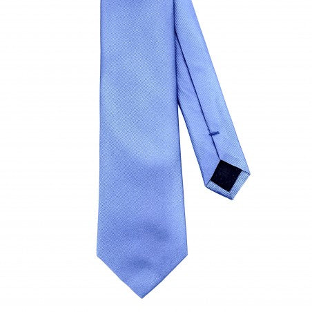 Cravate classique en twill de soie bleu ciel