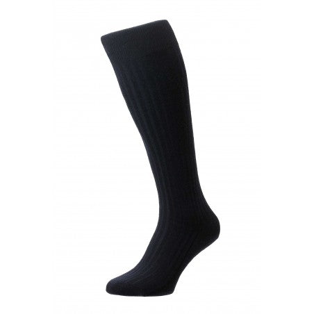 Chaussettes Pantherella longue laine navy (Taille 45-47)