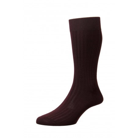 Chaussettes Pantherella courte burgundy(Taille 45-47)