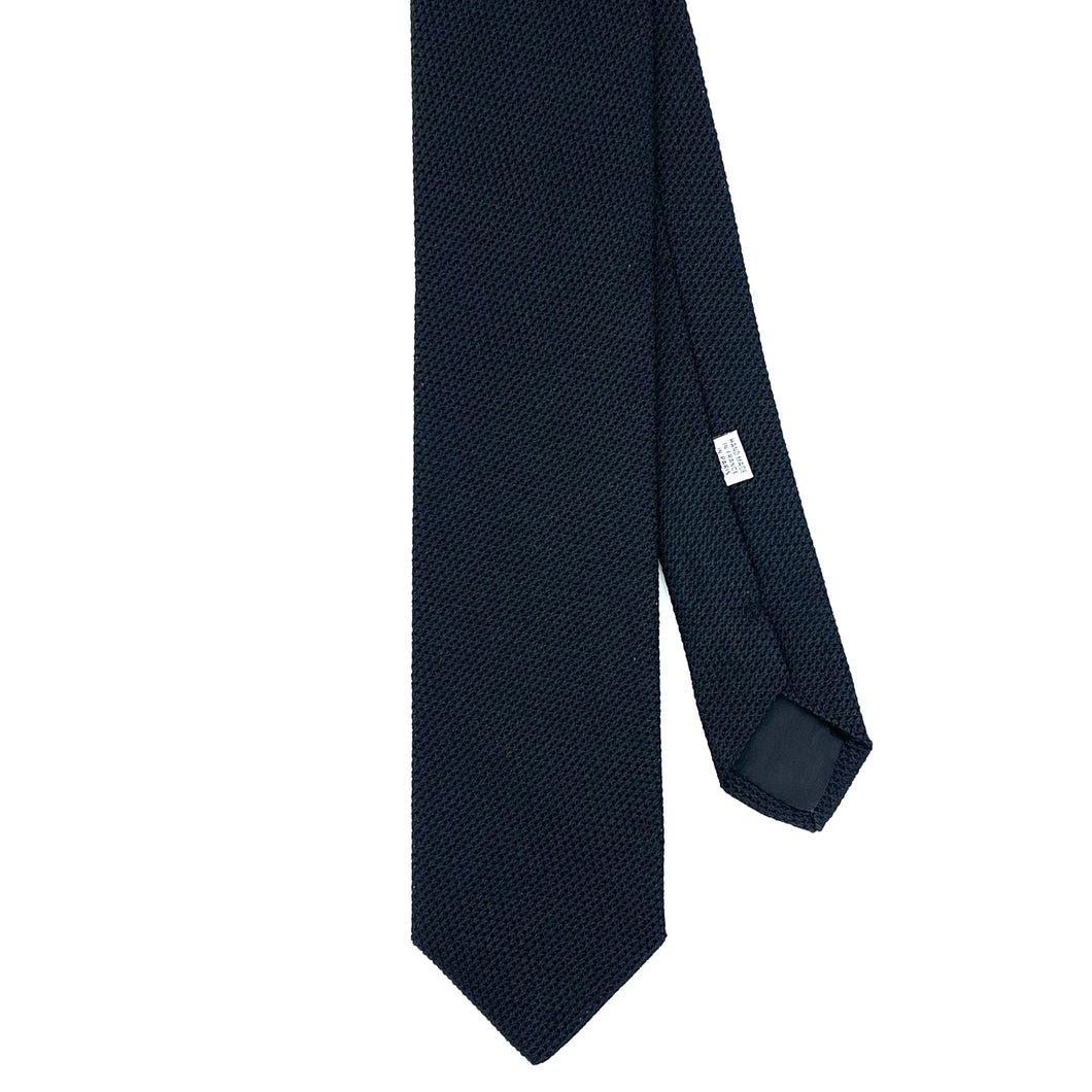 Cravate en étamine de soie noir